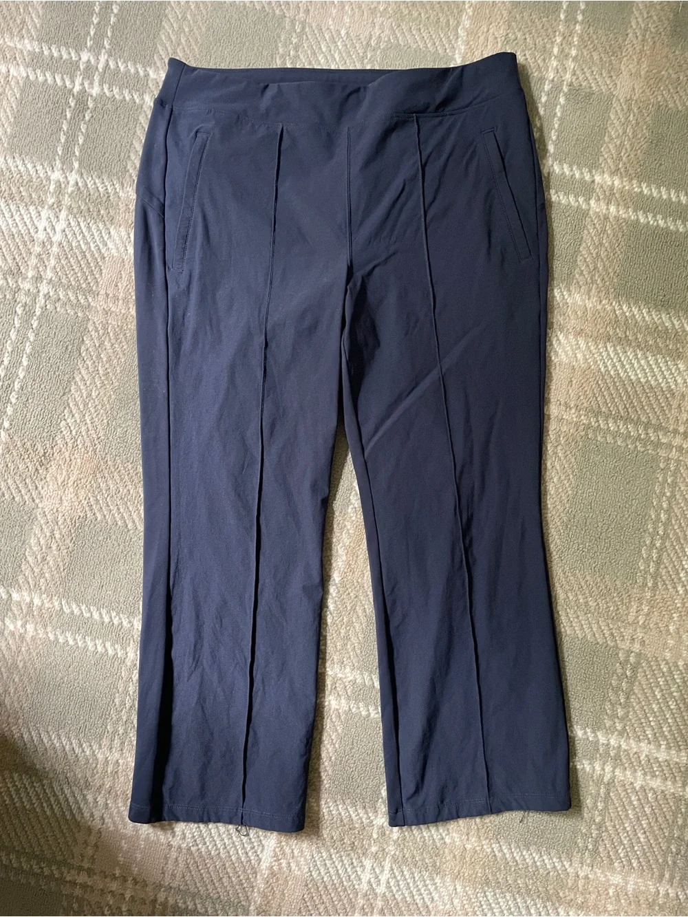 Athleta navy blue crop straight pants 18